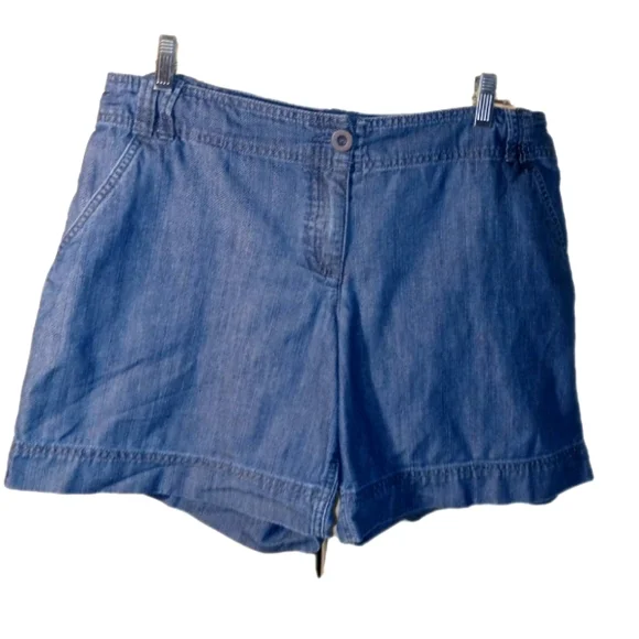 Womens New York & Co Blue Denim Shorts 12 - Picture 1 of 7